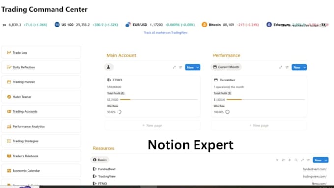 setup a custom notion template, dashboard, workspace and notion consultation