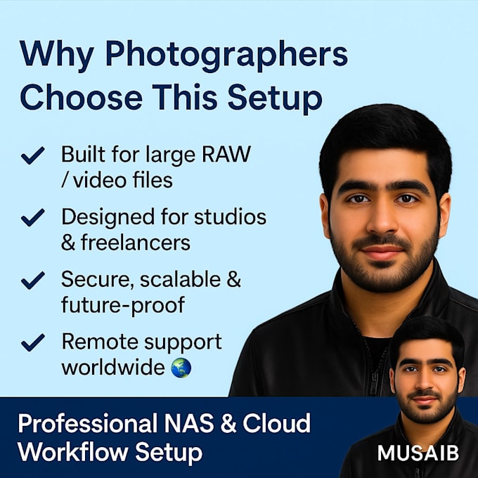 setup a professional nas workflow for photographers and video editors
