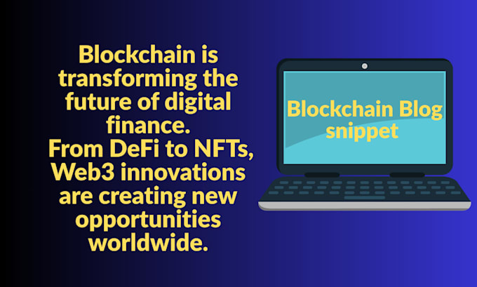 write  blockchain web3, defi and nft content for your project