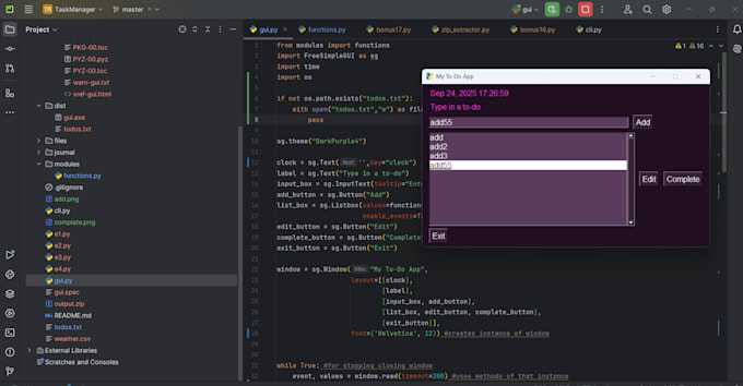 debug and fix python scripts, automation and bugs