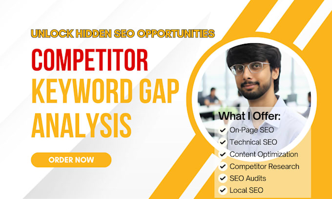 do SEO competitor gap analysis, competitor keyword research