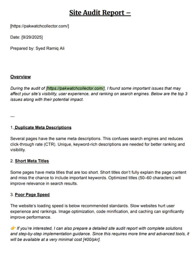 do professional semrush powered audit
