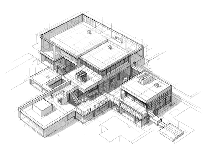 sketch architecture and interior design