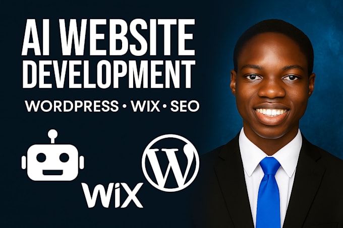 custom ai website development wordpress  wix squarespace SEO optimized web app