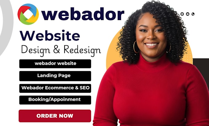 build professional webador website design webador website redesign webador store