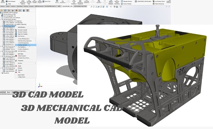 Do 3d cad design and 3d mechanical parts 3d model using solidworks ...