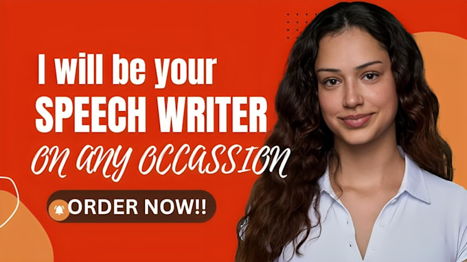 write captivating speech for graduation, wedding, motivation or any occasion