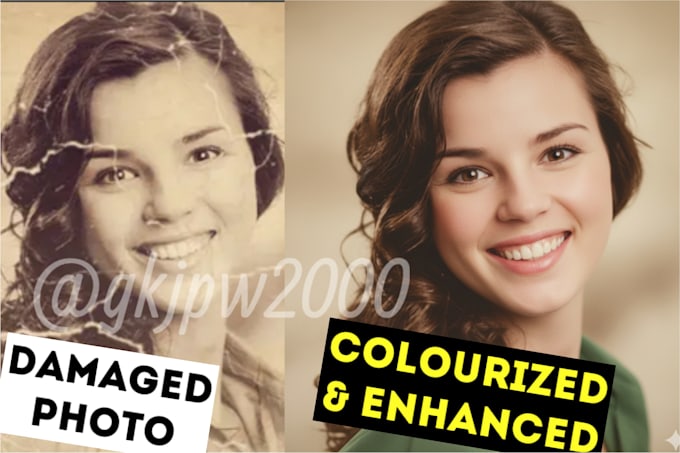 restore and colorize your old or damaged photos using ai