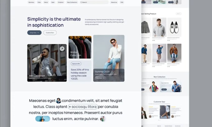 design figma holiday sales website UI kit components responsive UI landing page