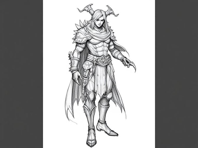 fantasy character sketch for you