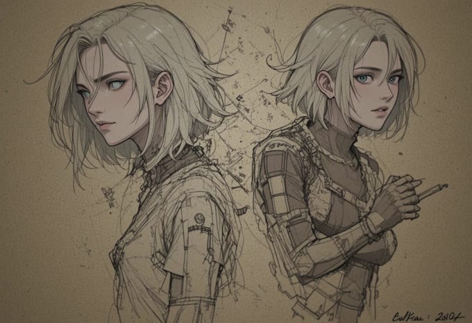 make rough sketch for your character or project