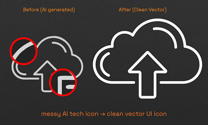 manually vectorize logo or ai image in clean svg