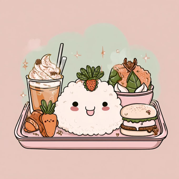 cute doodle character simple illustration