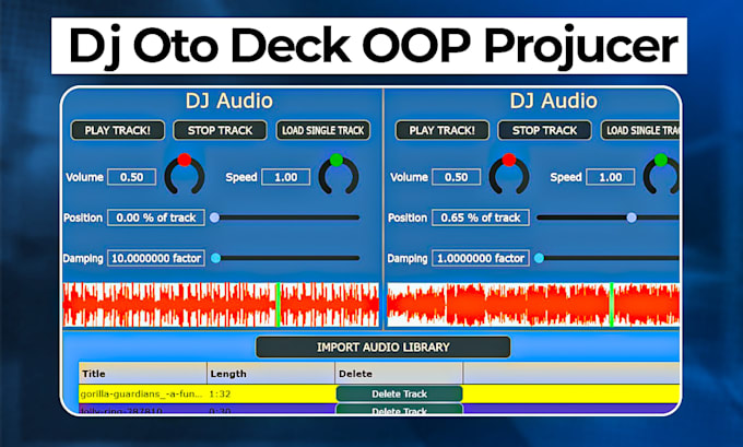 Build juce projucer dj application using oop cpp java c programming by ...