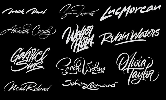 create a custom lettering logo for a professional individual