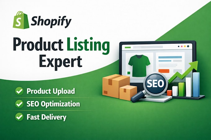 do professional shopify product listing product upload and SEO