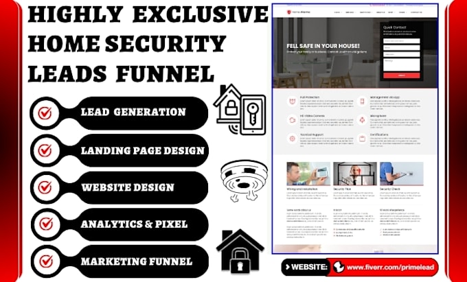 generate smart home alarm leads sprinkler smoke detector safety security website