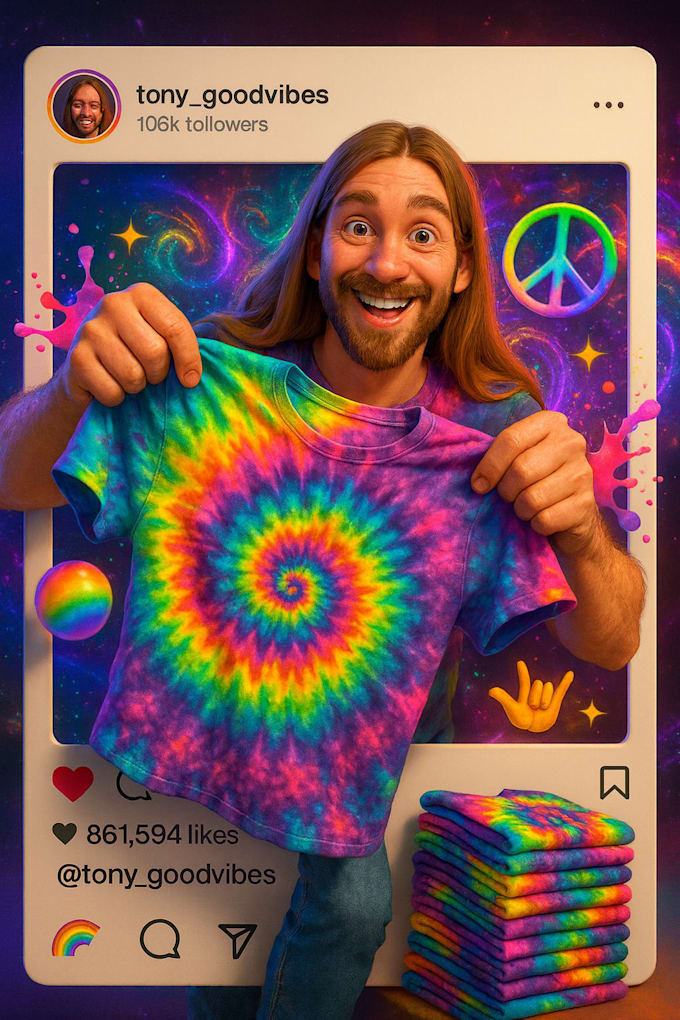 create fun, eye catching instagram, tiktok, youtube and facebook profile pics