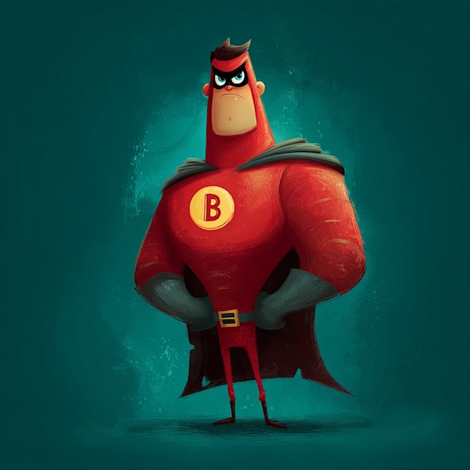 superhero character for comics