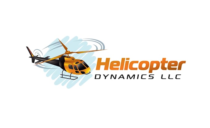 do make an modern custom helicopter logo design