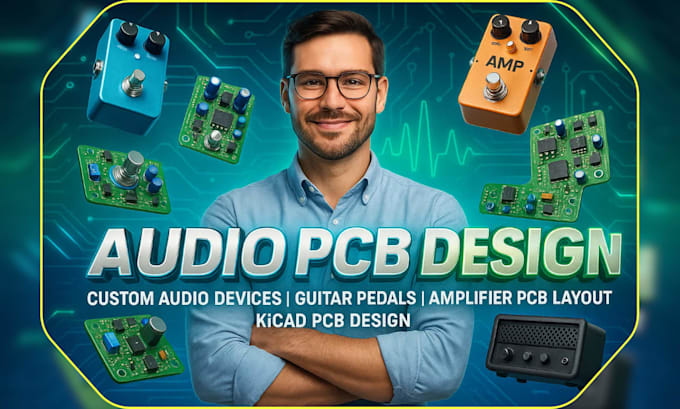 custom pcb design for audio devices, guitar effects pedal pcb