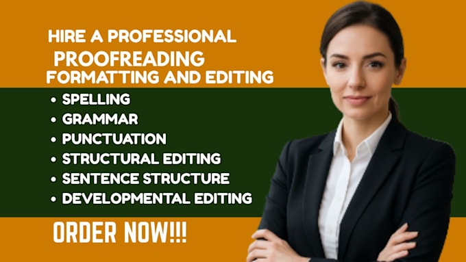 grammar check, spell check, copyedit, and proofread english text
