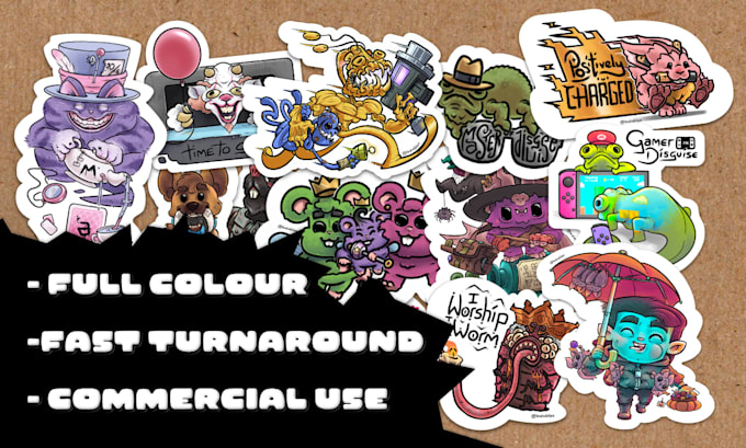create custom commercial sticker designs