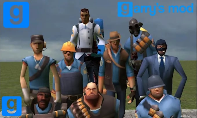 make and port your model into gerry mod , sfm , tf2,l4d gmod