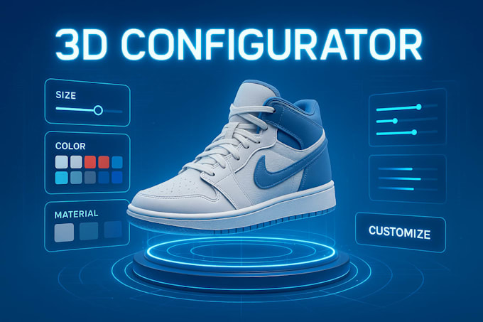develop 3d product configurators with webgl, threejs and react three fiber