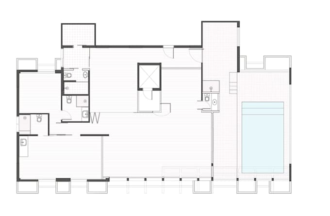 resketch 2d apartment floor plan,autocad drafting,2d interior layout,cgi drawing