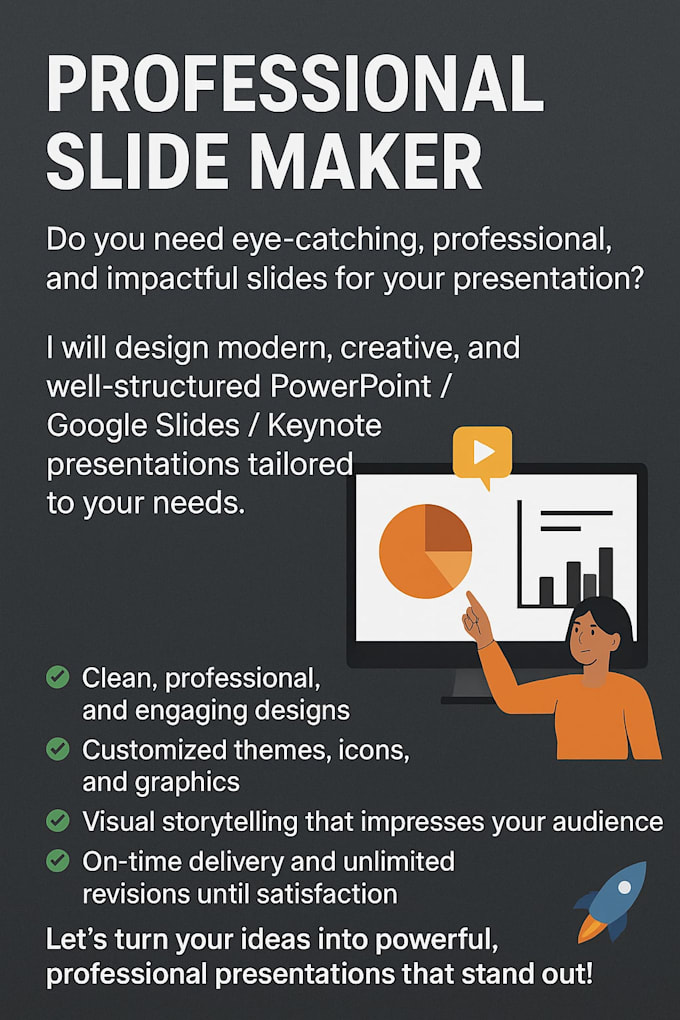 make a professional presentation slides for you