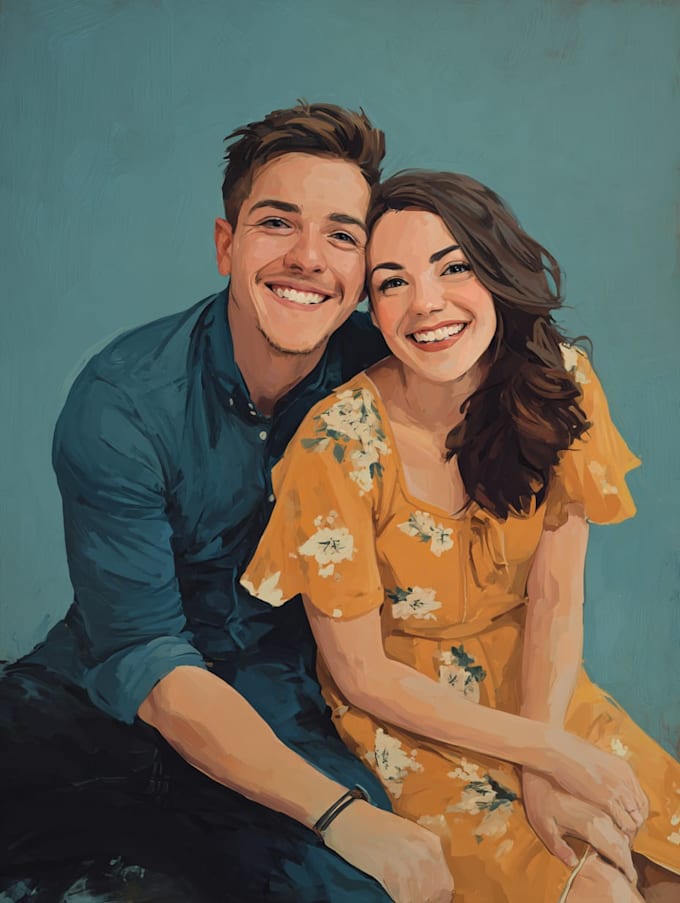 make couple portrait illustration