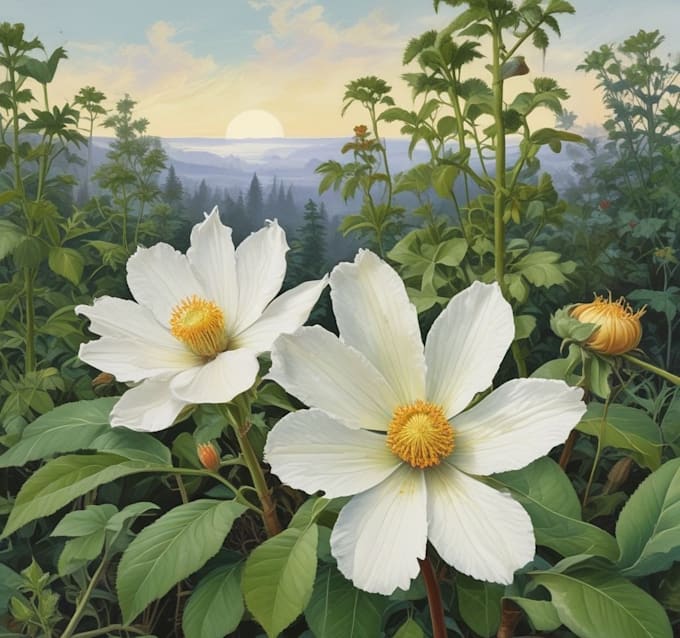 draw realistic botanical illustration