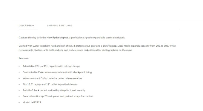 write ai product descriptions with SEO for shopify and amazon