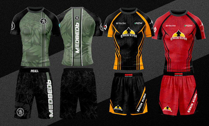 design custom MMA rashguard with unique style