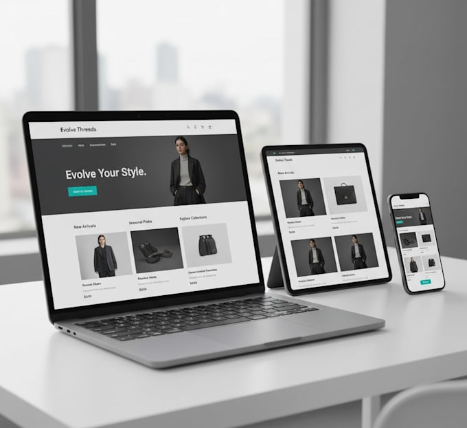 design a modern responsive website