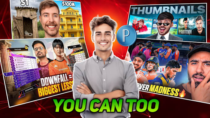 make eye catching thumbnails for you