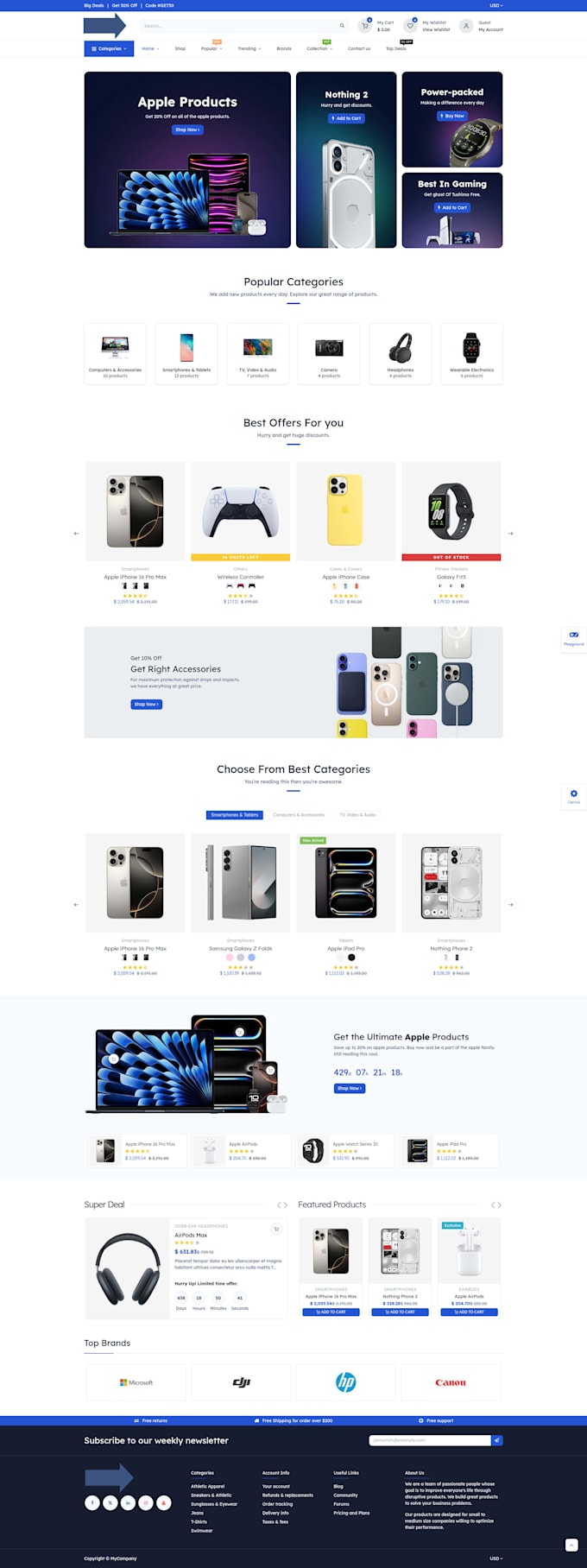 customize and develop stunning ecommerce themes and online store solution
