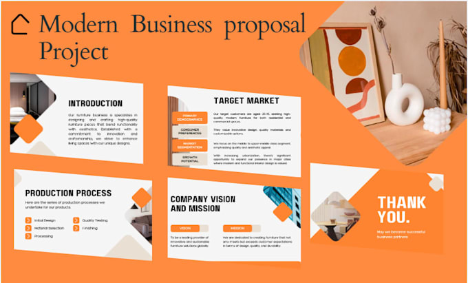 design modern business proposal slides in canva