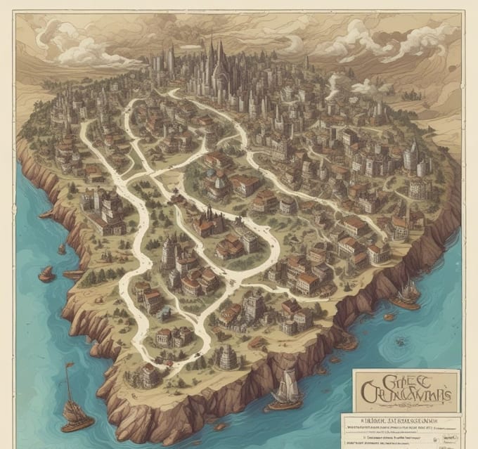 draw a custom map for fantasy