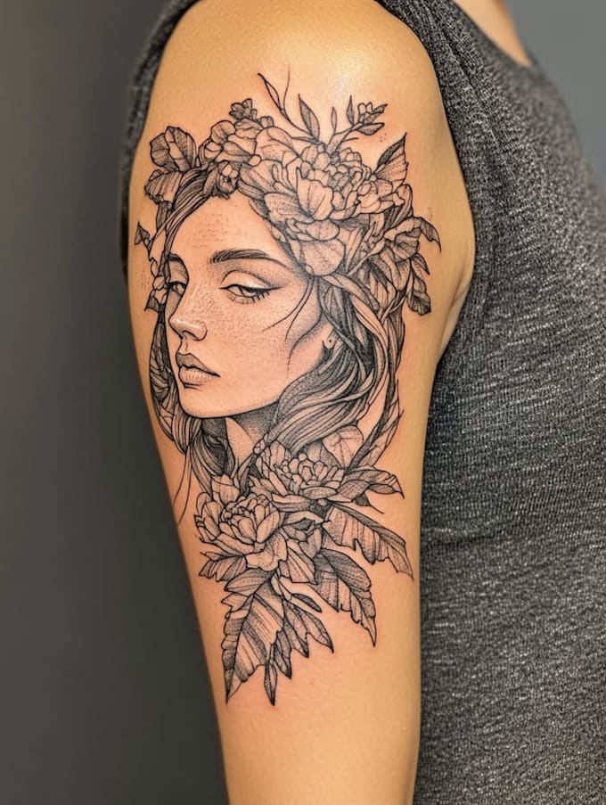 create custom tattoo design, tattoo sleeve
