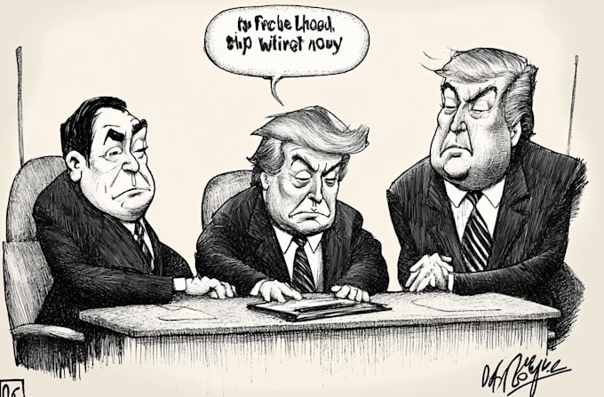 make a political cartoon art