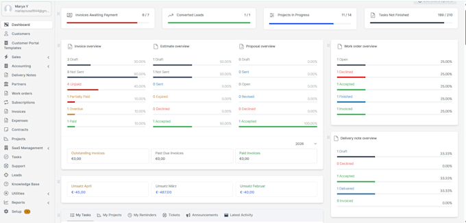 fix perfex CRM bugs, customize features and develop modules