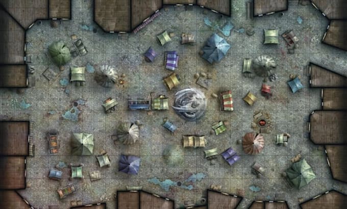 design immersive tabletop rpg maps, dnd battle maps, and fantasy world maps