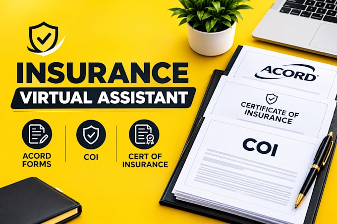 complete acord forms, coi, and certificates of insurance as an insurance agent