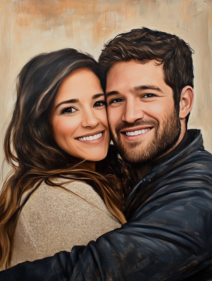 draw couple portrait illustration