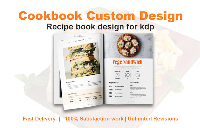 create cookbook design and formatting for kdp ready