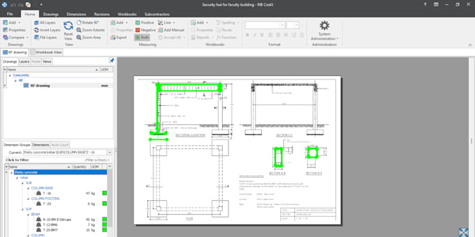 professional boq using planswift or costx