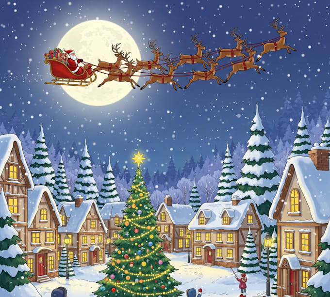 draw christmas and halloween illustrations