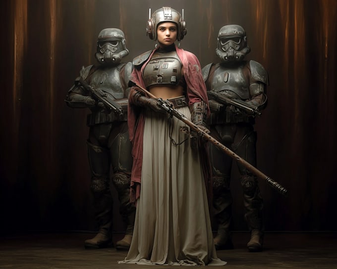 create star wars and sci fi illustration